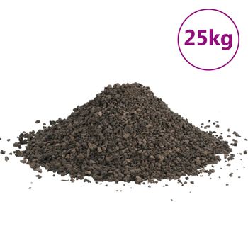 Grava De Basalto Negra 25 Kg 3-5 Mm Vidaxl