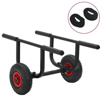 Carrito De Kayak Aluminio 90 Kg Vidaxl