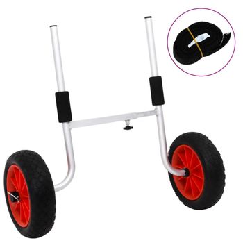 Carrito Kayak Desmontable Aluminio 100 Kg Vidaxl