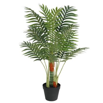 Palmera Artificial Con 3 Troncos Pp Verde 85 Cm Vidaxl