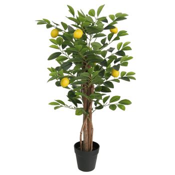 Limonero Artificial Con 3 Troncos Pp Verde 85 Cm Vidaxl