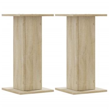 Soportes Altavoces 2 Uds Madera Roble Sonoma 30x30x60 Cm Vidaxl