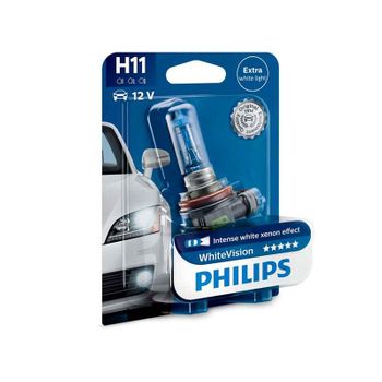 12362whvb1 - Lámpara Philips H11 Whitevision 12v55w Pgj19-2 Blíster 1.