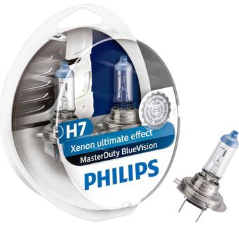 13972mdbvs2 - Estuche 2 Lámparas Halógenas Philips H7 Masterduty Bluevision 24v70w Px26d.