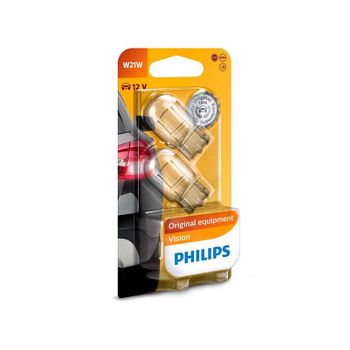 12065b2 - Blister 2x Philips W21w 12v W3x16d B2.