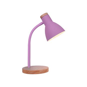 Flexo Argos Bel Air Diseño Nórdico Morado/madera Ø15x42 Cm