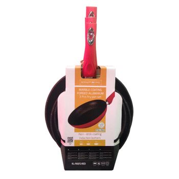 Juego De Sartenes Y Ollas Con Tapa De Alta Calidad Gama Berlinger Haus  Bh-1222n Sin Pfoa Ecologicas Para Todos Los Fuegos Inducción Gas  Vitroceramica Electrica Rojo Metalizado con Ofertas en Carrefour