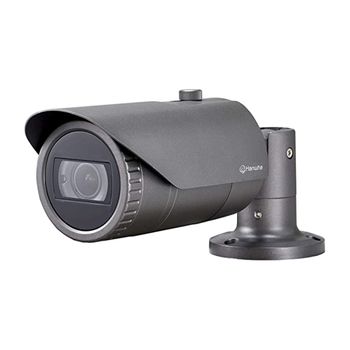 Cámara De Vigilancia Bullet Ir Varifocal Motorizada 2mp - Qno-6082r - Hanwha