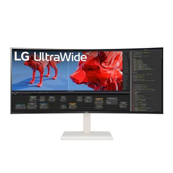 Monitor Curvo Lg Ultrawide 38wr85qc-w 37.5" Ips Uwqhd+ 144hz Blanco