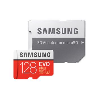 Samsung Tarjeta Microsdxc 128gb Clase 10 Uhs-i U3 Evo Plus C/adapt - 2017