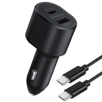 Cargador Coche 60w Original Samsung Salida Usb-c / Usb Cable Usb-c 1m Negro