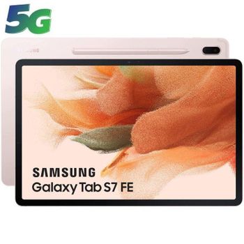 Tablet Samsung Galaxy Tab S7 Fe 12.4'/ 4gb/ 64gb/ 5g/ Rosa