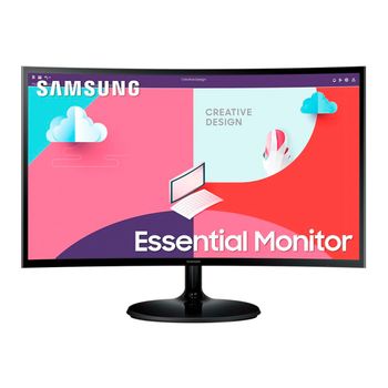 Monitor Curvado Samsung Essential S3 S24c360eau 24" 75 Hz Fhd Negro