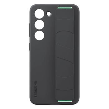 Carcasa Para Galaxy S23 Silicona Acabado Mate Con Cinta Original Negro