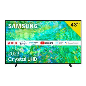 Televisor Smart Tv Samsung Cu8000 Crystal Uhd 43'' 4k Uhd Led Tizen Wifi Bluetooth 5.2 G Negro