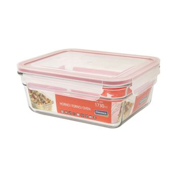 Contenedor Rectangular De Alimentos Glasslock Apto Para Horno Y 1730 Ml De Capacidad - Ocrt173