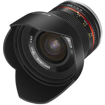 Samyang 12mm F2.0 Ncs Cs Objetivo Para Montura Sony E - Negro