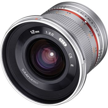 Samyang 12mm F2.0 Ncs Cs Para Sony E-mount (aps-c) - Plateado