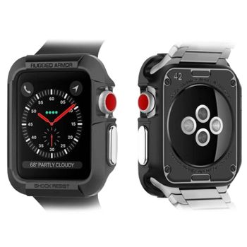 Funda Apple Watch 42 Mm (serie 3, 2, 1) Bumper Modelo Rugged Armor De Spigen