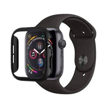 Carcasa Apple Watch 38/ 40 Mm 360ª Silicona + Trasera Policarbonato – Negro