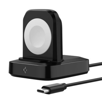 Soporte De Carga Magnética Para Apple Watch Compacto Carga Rápida Spigen Negro