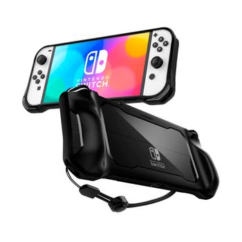 Estuche Spigen Rugged Armor Nintendo Switch Oled Negro