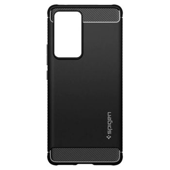 Samsung A535g Funda Efecto Carbono Spigen Rugged Armor Negro Esquinas Reforzadas