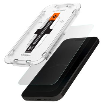 2 Films Pantalla Iphone 14 Pro Max Kit De Instalación Ez Fit Spigen Transparente