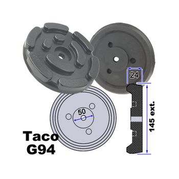 Par De Tacos De Goma 694 / G94 Para Elevadores