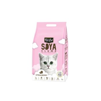 Kit Cat Arena Eco Soyaclump - Strawberry 7l Arena Para Gatos