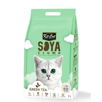 Kit Cat Arena Eco Soyaclump - Green Tea 7l Arena Para Gatos