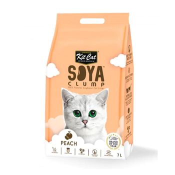 Kit Cat Arena Eco Soyaclump - Peach 7l Arena Para Gatos