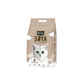 Kit Cat Arena Eco Soyaclump - Coffee 7l Arena Para Gatos