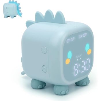 Reloj Despertador Infantil, Ceramarble Furni, Reloj Despertador Digital Usb Para Habitaciones Infantiles Con Diseño De Dinosaurio