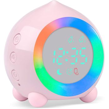 Reloj Despertador Infantil, Ceramarble Furni, Reloj Despertador Led Digital Con Lámpara Y Luz Nocturna Usb Recargable