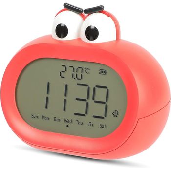 Reloj Despertador Infantil, Ceramarble Furni, Luz Nocturna Para Dormitorio Y Máquina De Sonidos Para Dormir, Reloj De Viaje