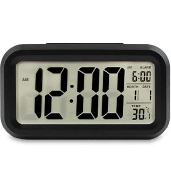 Reloj Despertador Led Inteligente Creativo, Ceramarble Furni, Pantalla Digital Grande Con Función De Repetición