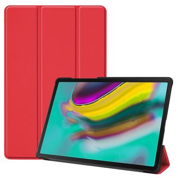 Funda Plegable Inteligente Para Samsung Galaxy Tab S5e T720 T725 10.5" - Rojo