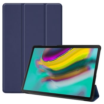 Funda Plegable Inteligente Para Samsung Galaxy Tab S5e T720 T725 10.5" - Azul Oscuro