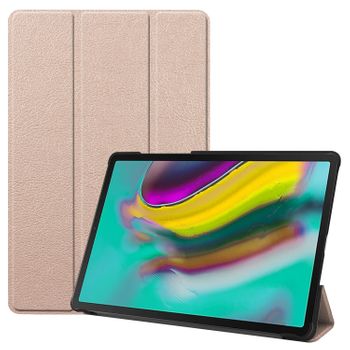 Funda Plegable Inteligente Para Samsung Galaxy Tab S5e T720 T725 10.5" Oro