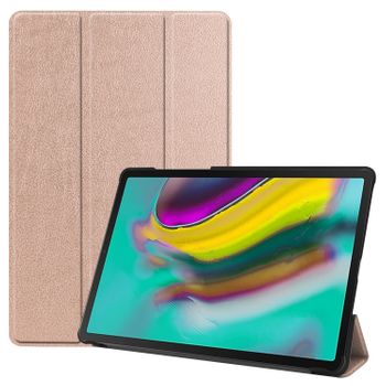 Funda Plegable Inteligente Para Samsung Galaxy Tab S5e T720 T725 10.5" Oro Rosa