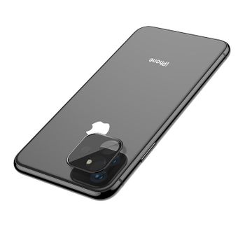 Cristal Templado Pantalla Metálica Lente De La Cámara Trasera Para Iphone 11 - Negro