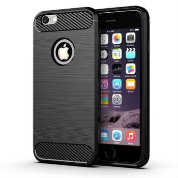 Funda Protectora Suave Duradera Para Apple Iphone 6s - Negro