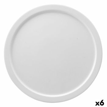 Plato Para Pizza Ariane Prime Cerámica Blanco Ø 32 Cm (6 Unidades)