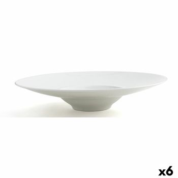 Plato Hondo Ariane Gourmet Blanco Cerámica Ø 29 Cm (6 Unidades)