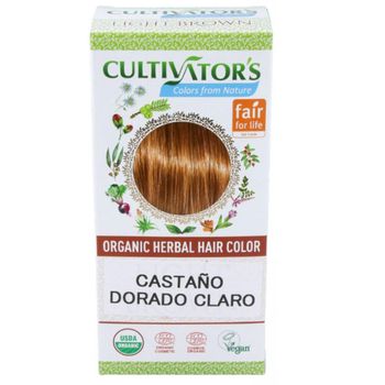 Castaño Dorado Claro Tinte Organico Cultivators100gr. Ecocert