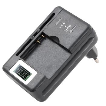 Cargador Externo De Bateria De Movil Universal Con Pantalla Lcd Indicadora De Carga Y 1 Usb Extra