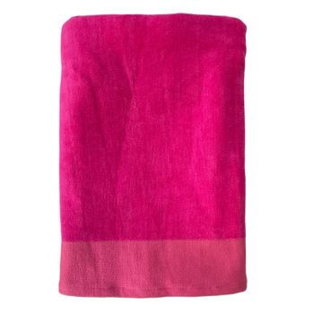 Toalla De Baño Shady Fucsia 90x160 370 G/m² Terciopelo Liso