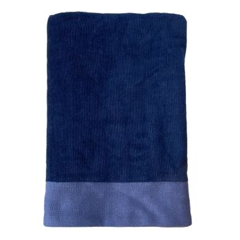 Toalla De Baño Shady Navy 90x160 370 G/m² Terciopelo Liso