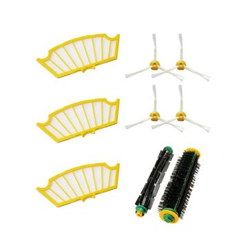 3 filtros, 3 cepillos lateral, 3 aspas, 1 pack rodillos centrales ROOMBA  SERIE 500